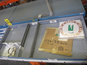 LISTA HEAVY DUTY 9-DRAWER PARTS CABINET W/ CONTENTS (W-50) LOADING & HANDLING FEE $25-